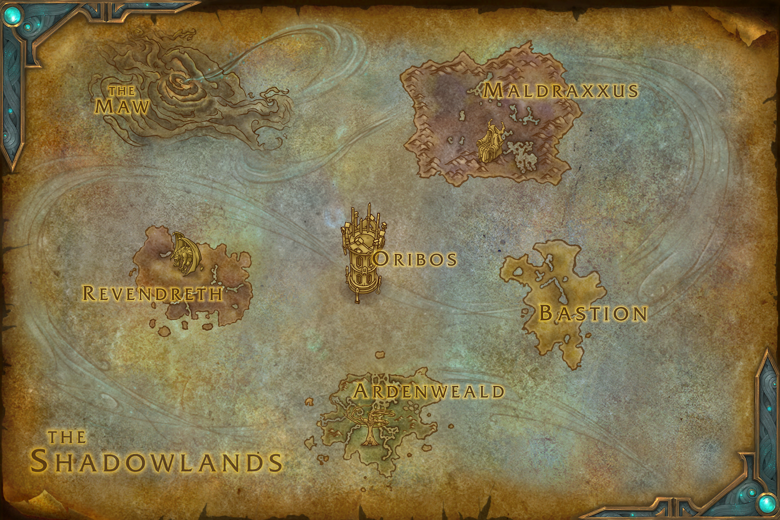 World of Warcraft: Shadowlands Map