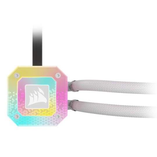 CORSAIR iCUE H150i ELITE CAPELLIX XT White, 360mm Radiator, Liquid