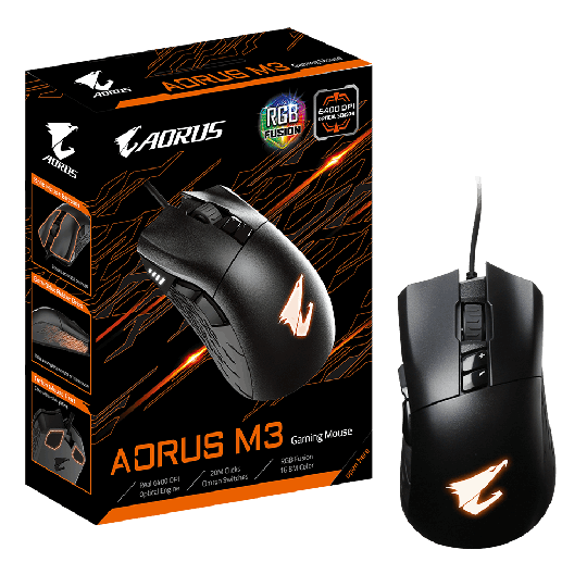 Aorus M3 6400 DPI Gaming Mouse main product photo