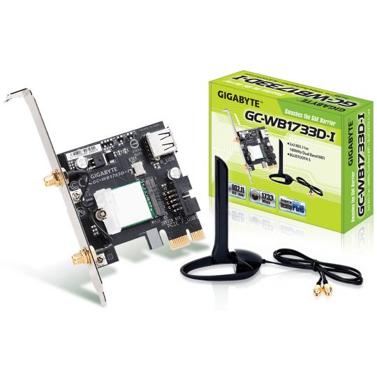Gigabyte GC-WB1733D-I networking card Internal WLAN / Bluetooth 1733 Mbit/s main product photo