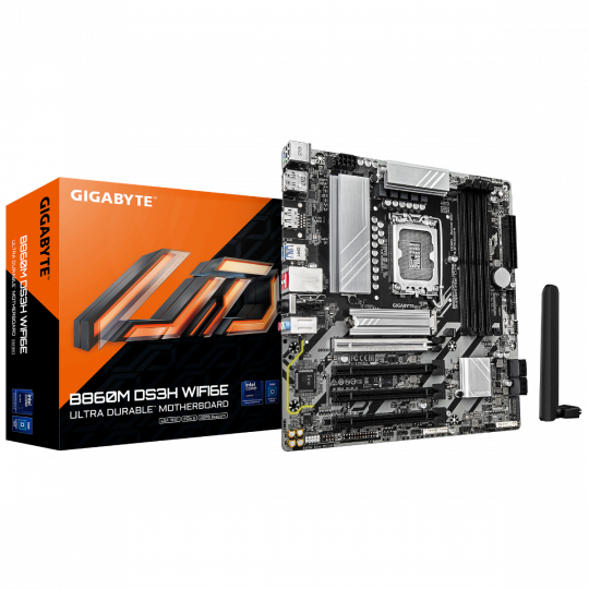 Gigabyte B860M DS3H WIFI6E Motherboard main product photo