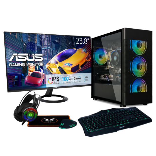 Fierce Zephyr Gaming PC Bundle | AMD Ryzen 5 5600 | NVIDIA RTX 5060 8GB | 16GB RAM 3200Mhz | 1TB M.2 SSD main product photo