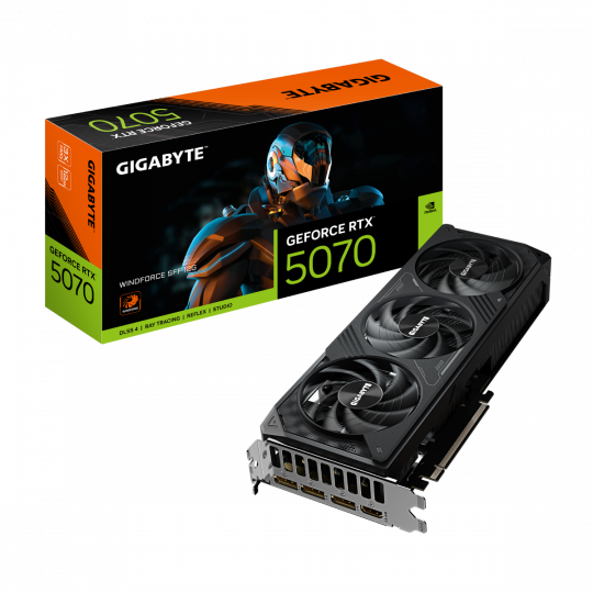 Gigabyte GeForce RTX 5070 Windforce SFF 12GB Graphics Card main product photo