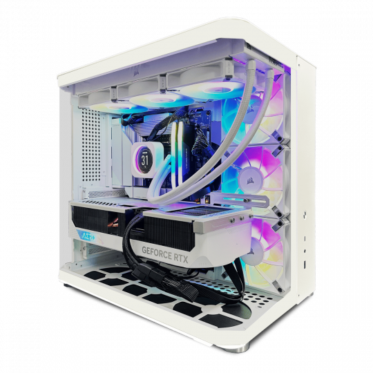Pure White Intel Core i7 14700KF NVIDIA RTX 4080 Super Custom Gaming PC