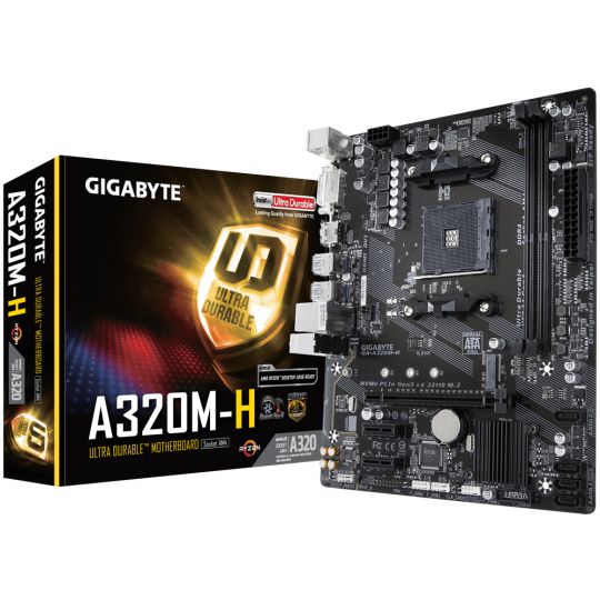 Gigabyte GA-A320M-H main product photo