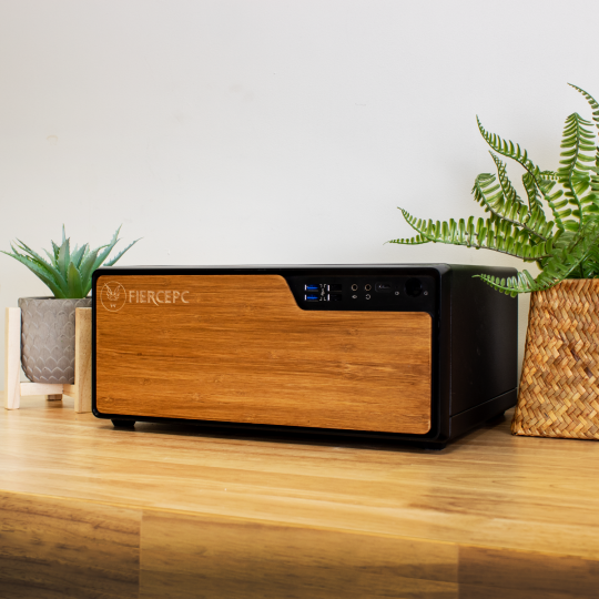 Core Small Form Factor Gaming PC with Solid Wood Panel | 12th Gen I5 12400 4.4GHZ Hex-Core | 16GB 3000MHZ DDR4 | 500GB SSD main product photo