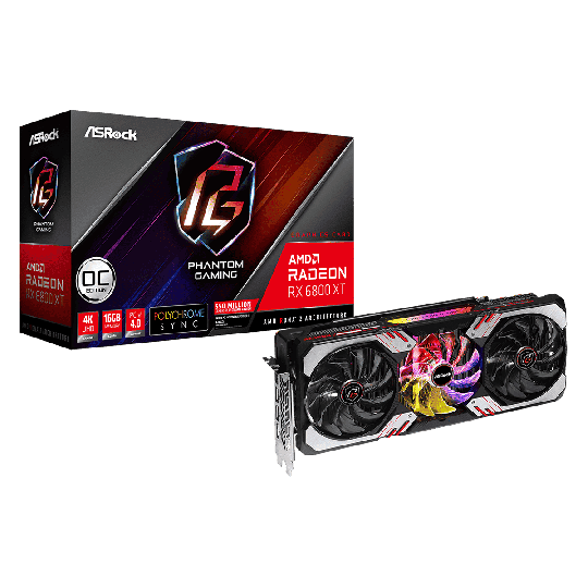 ASRock Radeon RX 6800 XT Phantom Gaming OC 16GB Graphics Card