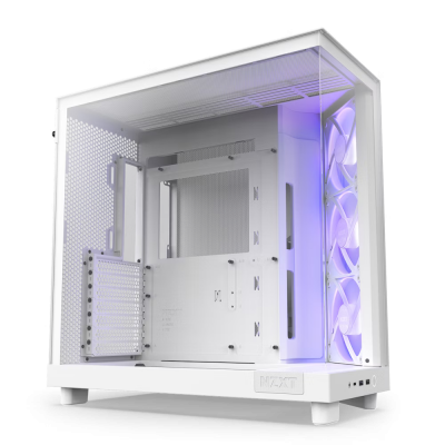 NZXT H6 Flow RGB Mid-Tower Case - White