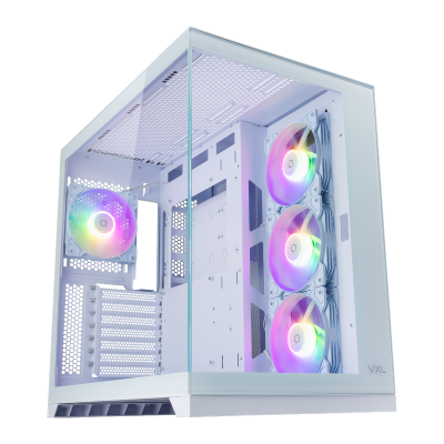 Tecware VXL Evo Dual Chamber RGB PC Case - White
