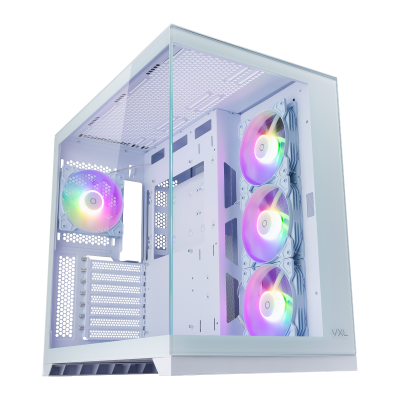 Tecware VXL Evo Dual Chamber RGB PC Case - White