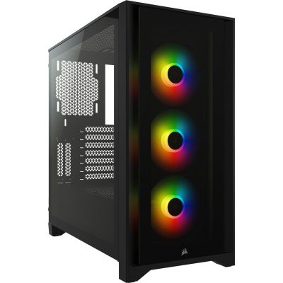 Corsair iCUE 4000X RGB PC Case - Black