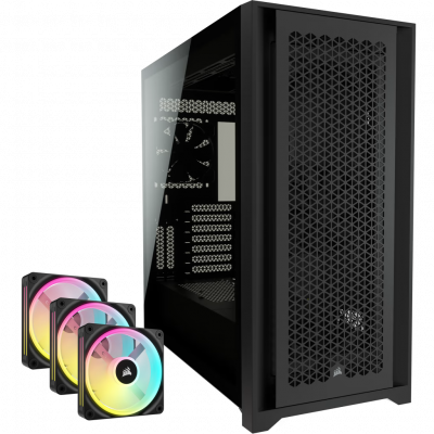 Corsair 5000D Airflow PC Case - Black w/ 7x iCUE Link QX120 RGB Fans