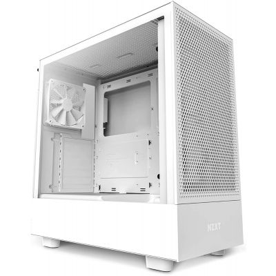 NZXT H5 Flow Midi Tower White PC Case