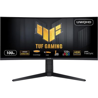 ASUS TUF Gaming VG34VQEL1A 34" 1440p Ultrawide 100Hz Curved Gaming Monitor