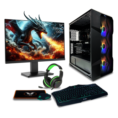 Express FIERCE TD500 PC BUNDLE| INTEL I5 13400F | NVIDIA RTX 4060 TI 8GB | 16GB RAM 3200MHZ | 1TB M.2 SSD