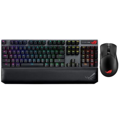 ASUS ROG Strix SCOPE NX Wireless Deluxe Mechanical RGB Keyboard & ASUS ROG Gladius III Wireless Gaming Mouse