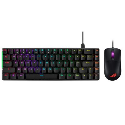 ASUS ROG FALCHION ACE Compact Mechanical RGB Keyboard & ASUS ROG Keris Wired Optical Gaming Mouse