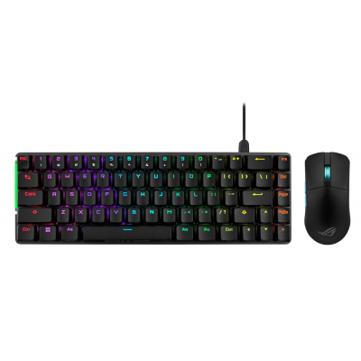 ASUS ROG Falchion Ace 65% RGB Gaming Mechanical Keyboard - NX Red Switches & ASUS ROG Harpe Ace Aim Lab Edition Wireless Gaming Mouse