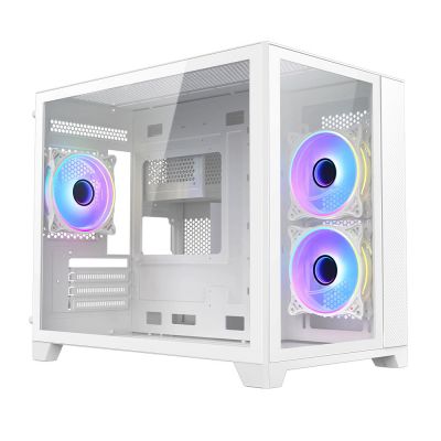 VIDA Akira ARGB mATX PC Case - White