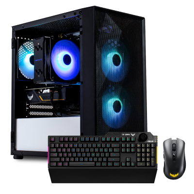 FIERCE PC FORGE M2 INTEL CORE i5 11400F | NVIDIA GTX 1660TI | WITH K1/M3 Keyboard and Mouse Bundle
