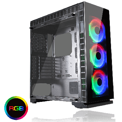 Game Max Spectrum Tempered Glass RGB Mid-Tower Gaming Case
