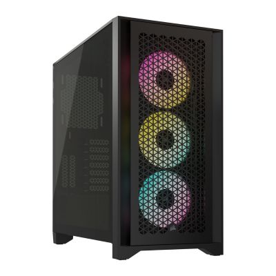 Corsair iCUE 4000D RGB Airflow PC Case - Black