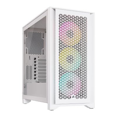 Corsair iCUE 4000D RGB Airflow PC Case - White