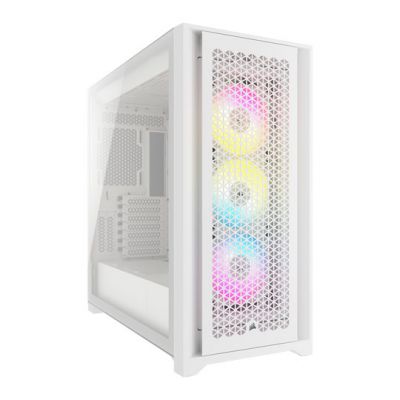 Corsair iCUE 5000D RGB Airflow PC Case - White