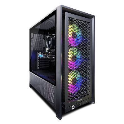 Fierce Pyro Gaming PC | AMD Ryzen 7 7700 | AMD Radeon RX 9070 | Custom Gaming PC