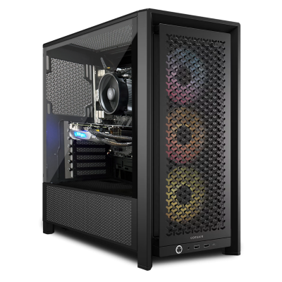 Fierce Pyro Gaming PC | AMD Ryzen 7 7700 | AMD Radeon RX 9070 | Custom Gaming PC