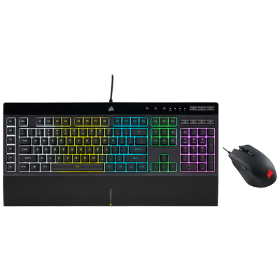 Corsair K55 RGB PRO Gaming Keyboard & Corsair Harpoon Pro RGB Gaming Mouse