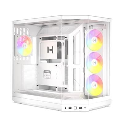 HYTE Y50 RGB Mid-Tower PC Case - Snow White