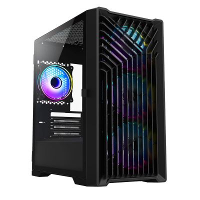 VIDA Cyclone ARGB mATX PC Case - Black
