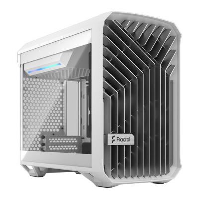 Fractal Design Torrent Nano TG ITX Gaming Case - White