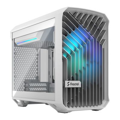 Fractal Design Torrent Nano RGB TG ITX Gaming Case - White