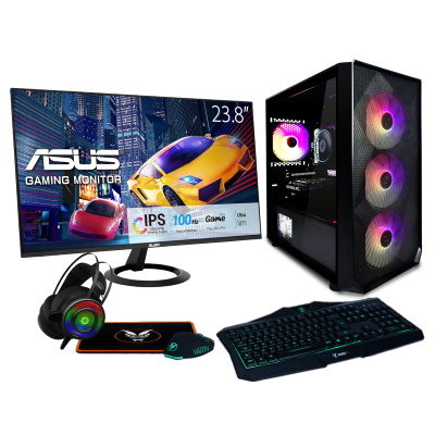 Next Day | Fierce Forge M Gaming PC Bundle | Intel Core i5 12400F | NVIDIA RTX 4060 8GB | 16GB RAM 3200Mhz | 1TB M.2 SSD