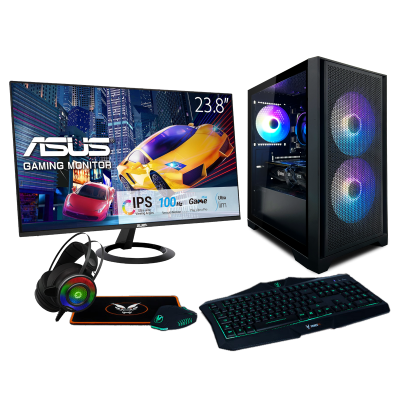Express | Fierce Neo Gaming PC Bundle | AMD Ryzen 5 5500 | NVIDIA RTX 3050 8GB | 16GB RAM 3200Mhz | 1TB M.2 SSD