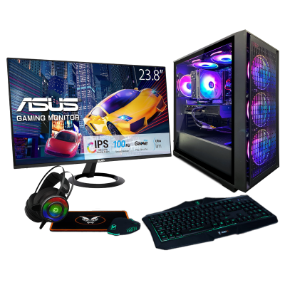 Fierce Versa Gaming PC Bundle | Intel Core i5 12400F | NVIDIA RTX 5060 Ti 16GB | 32GB RAM 3600MHz | 2TB M.2 SSD