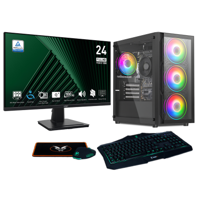 Fierce x4 Gaming PC Bundle | AMD Ryzen 5 5500 | NVIDIA RTX 3050 6GB