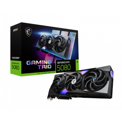 MSI GeForce RTX 5080 GAMING TRIO OC 16GB Graphics Card