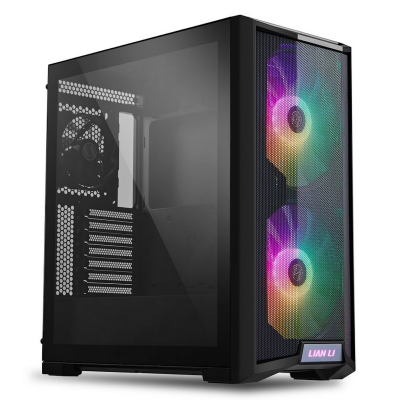 Lian Li LANCOOL 215 Mid-Tower aRGB Tempered Glass PC Case - Black