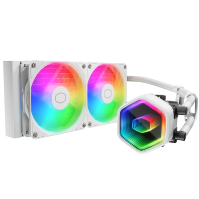 Cooler Master MasterLiquid 240 Core II ARGB AIO Liquid Cooler - White