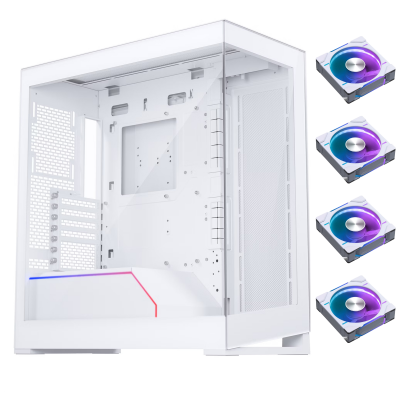 Phanteks NV5 PC Case - White w/ 4x Fans