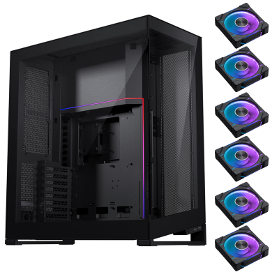 Phanteks NV7 PC Case - Black w/ 6x Fans