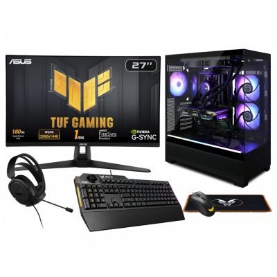 Fierce XT View PC Bundle | AMD Ryzen 7 9700X | NVIDIA RTX 5070 12GB | 32GB RAM 6000MHZ | 2TB M.2 SSD