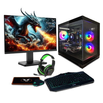 Fierce Ravager PC Bundle | AMD Ryzen 5 5500 | NVIDIA RTX 4060 8GB | 16GB RAM 3200MHZ | 1TB M.2 SSD