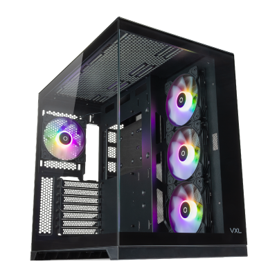 Tecware VXL Evo Dual Chamber RGB PC Case - Black