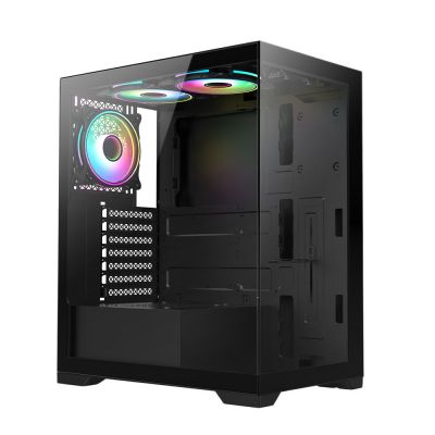 VIDA Vetro ARGB ATX PC Case - Black