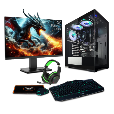 Fierce Pioneer Gaming PC Bundle | AMD Ryzen 5 4600G | 16GB RAM 3200Mhz | 1TB M.2 SSD