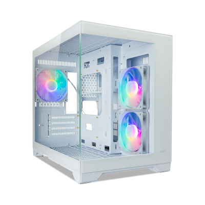 Tecware VXN Evo Dual Chamber RGB PC Case - White